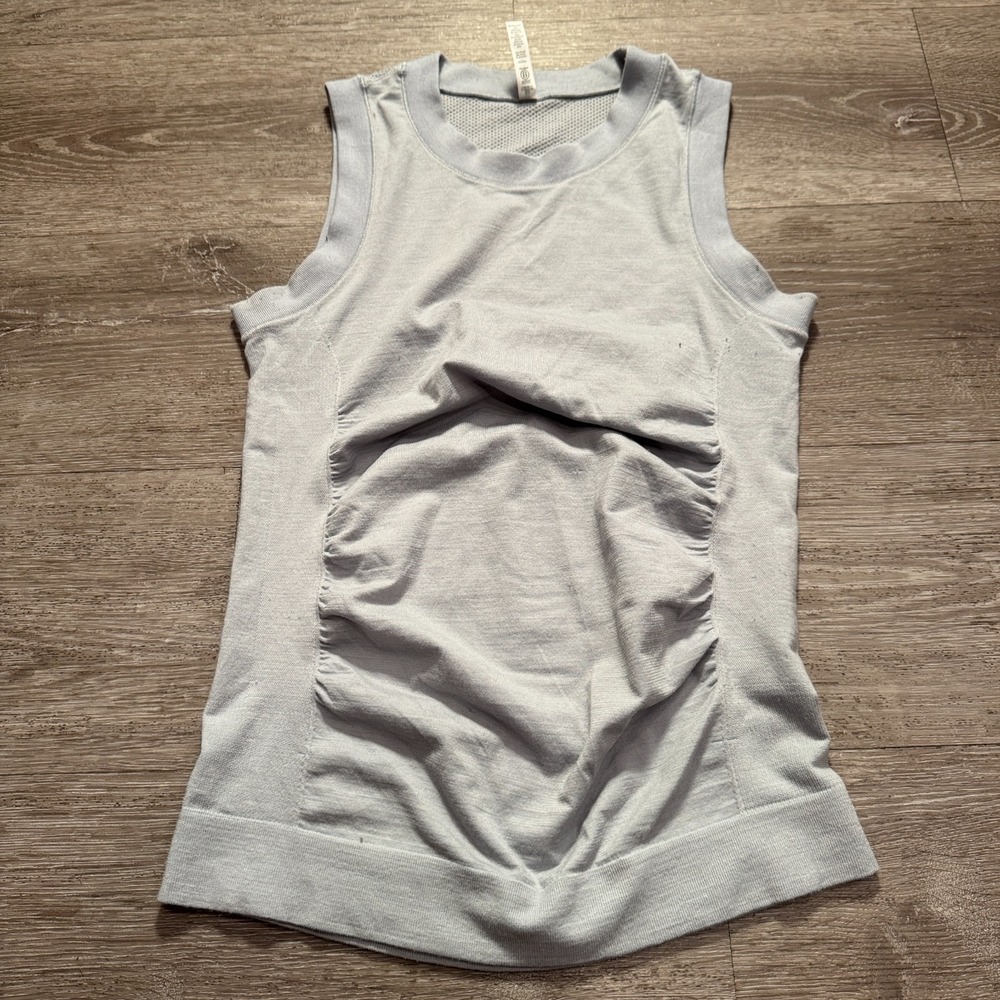 Athleta Top Womens Small Gray Sleeveless Casual Activewear Maternity Stretch